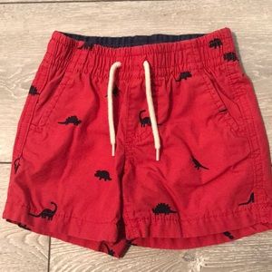 Gap boy dinosaur shorts 12-18 months
